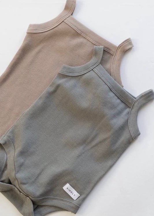 Ribbed Bodysuit- sage