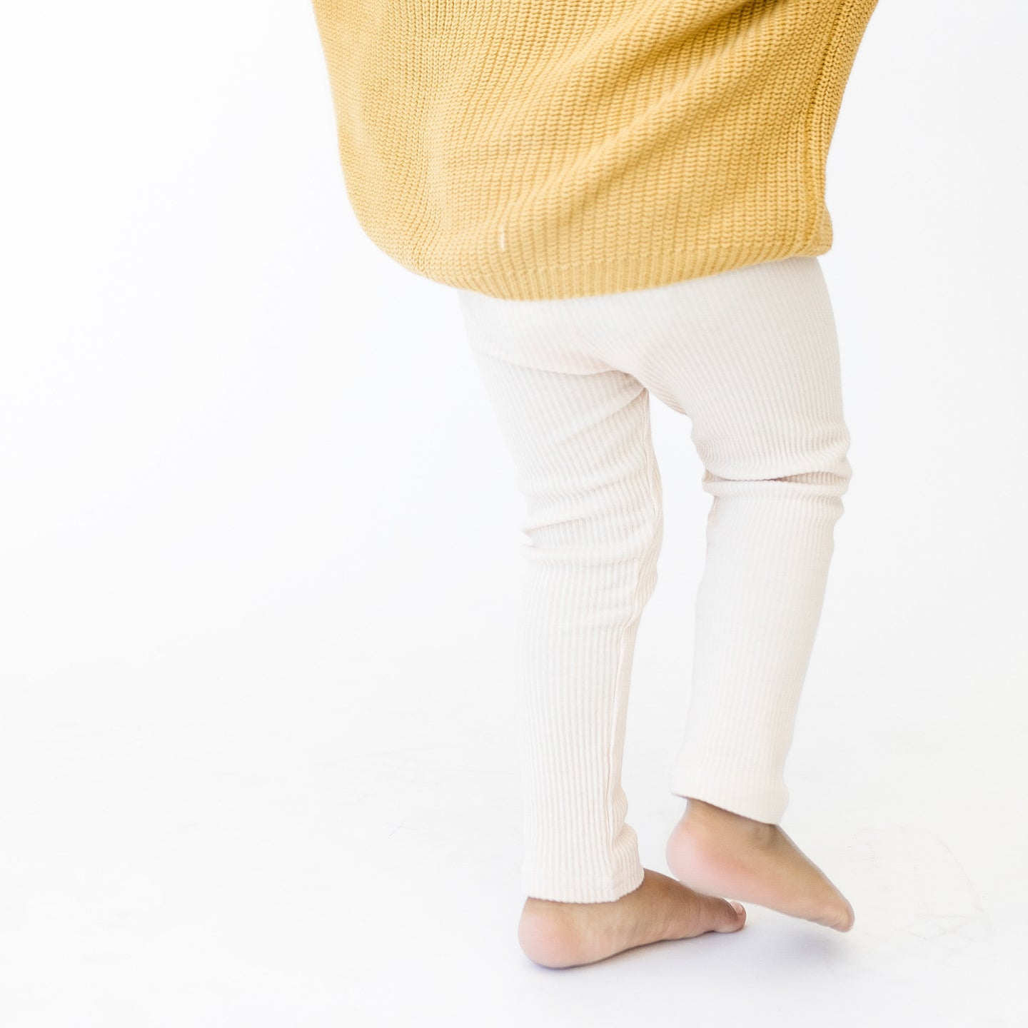 Knit Leggings- Cream