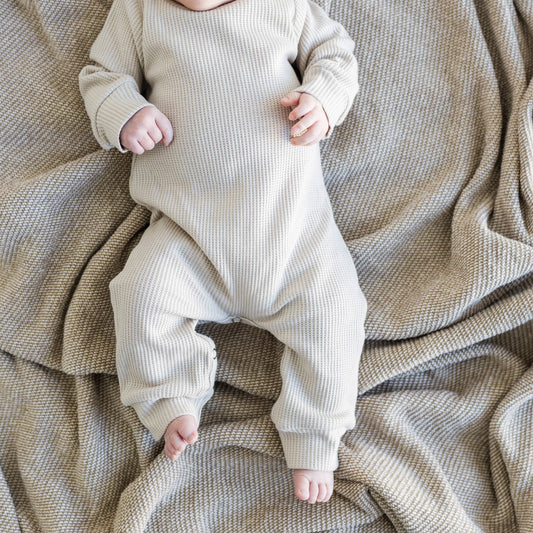 Waffle Knit Jumper- Oatmeal