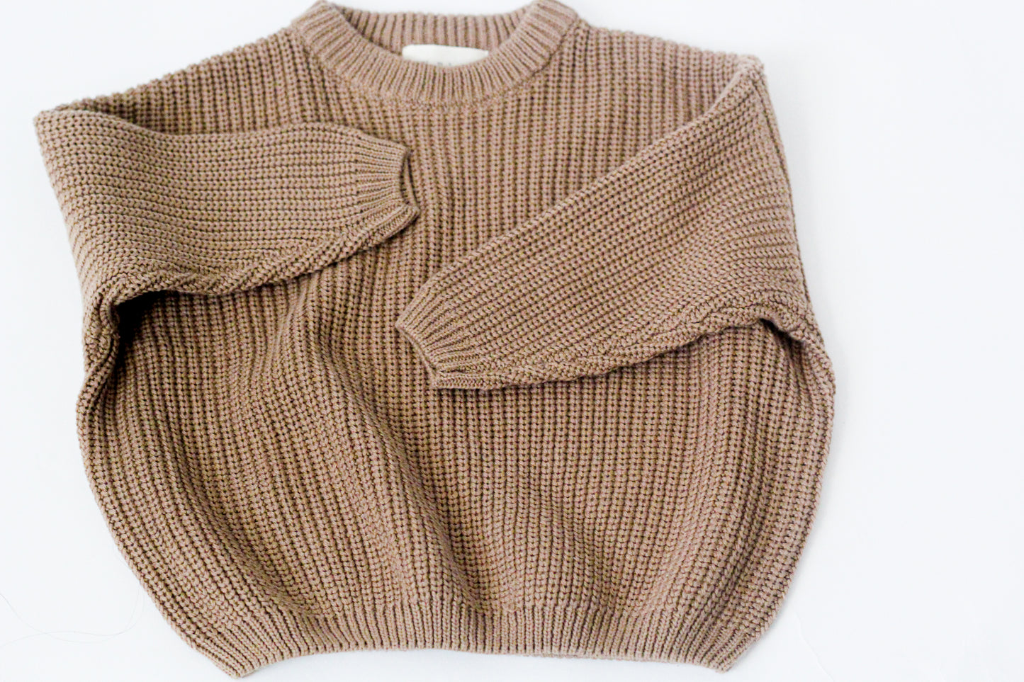 Chunky Knit Sweater-Chestnut