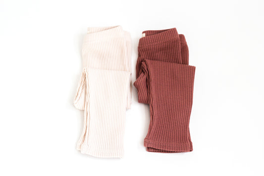 Knit Leggings- Cream