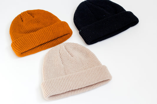 Knit Beanie-Black