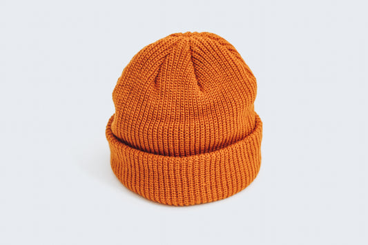 Knit Beanie-Rust