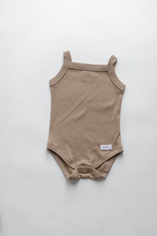 Ribbed Bodysuit- latte