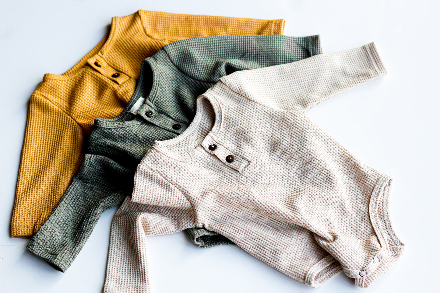 Long Sleeve Waffle Onesie