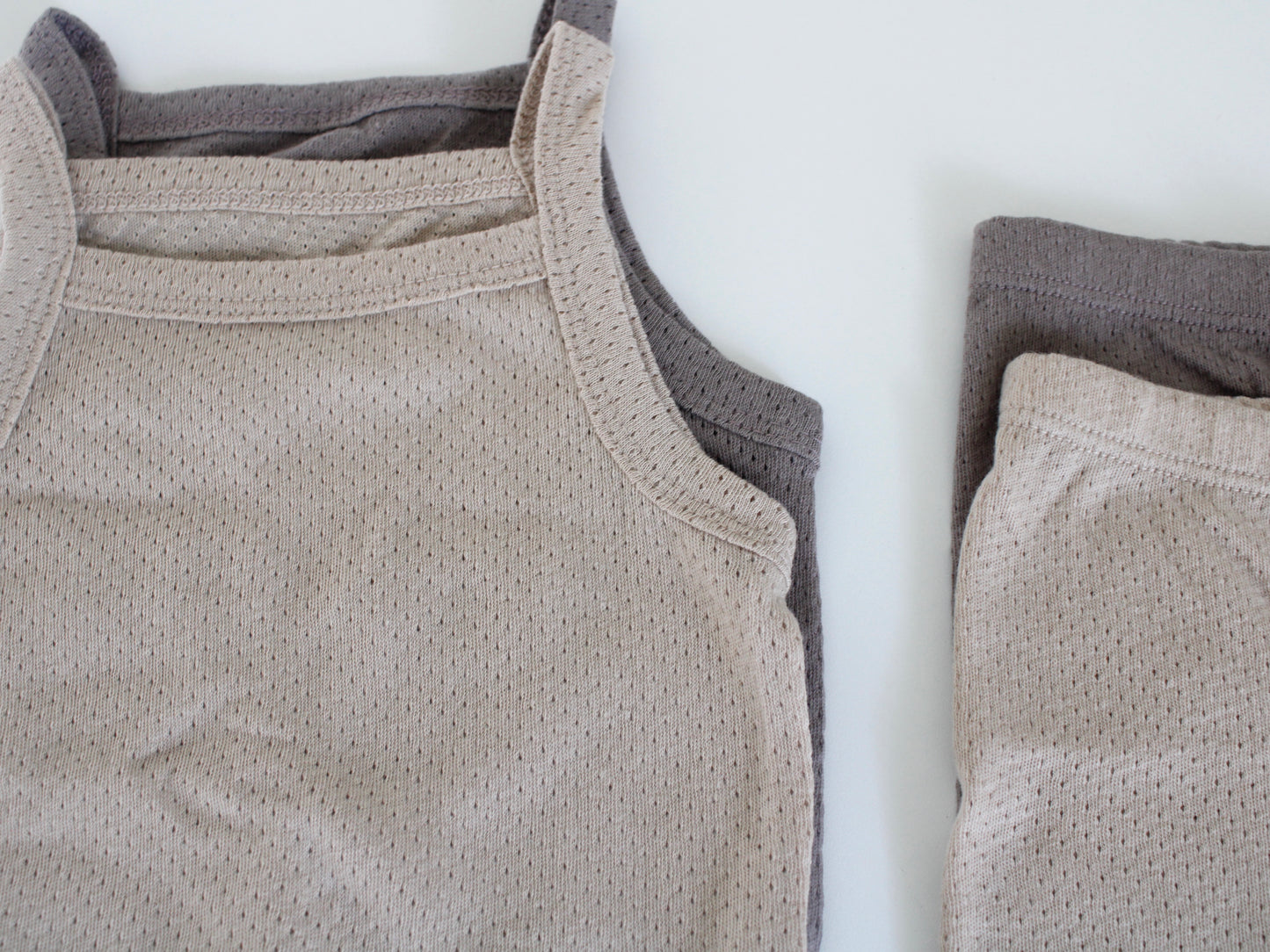 Sleeveless sleep and play set