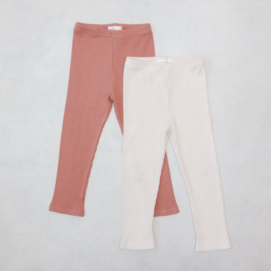 Knit Leggings- Cream