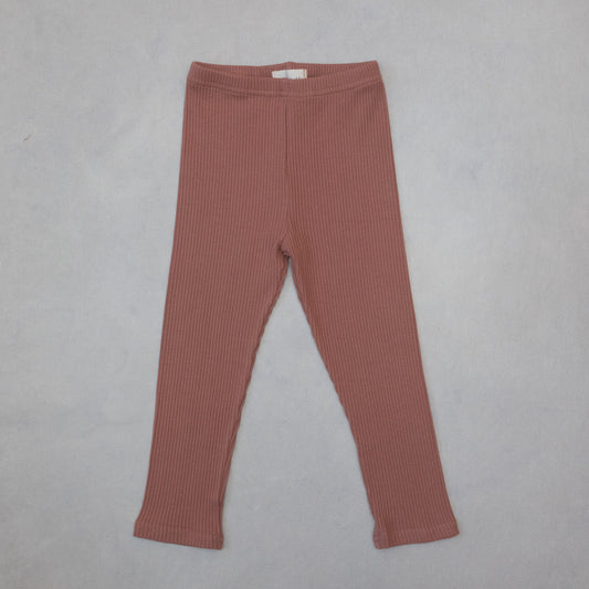 Knit Leggings- Terracota