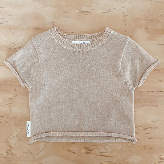 Knitted Tee-Biscuit